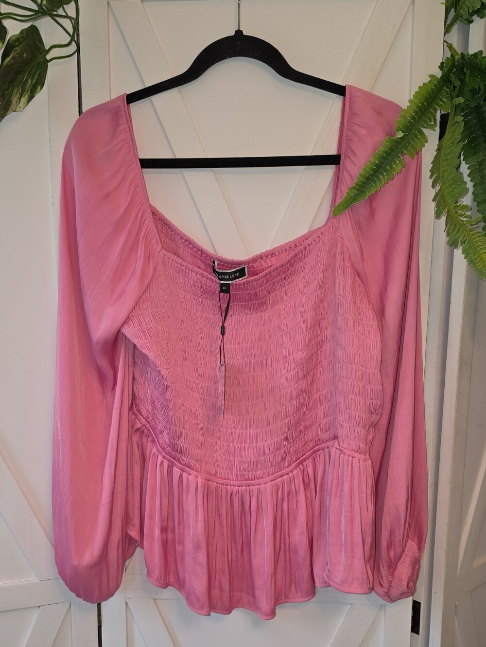 New Smocked Peplum Blouse